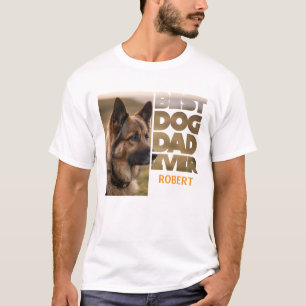 Camiseta Foto personalizada Mejor papá de perro de todos lo