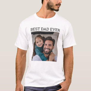 Camiseta Foto personalizada Mejor papá del mundo 