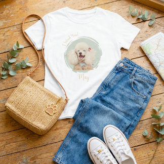 Camiseta Foto Personalizada Nombre de Mascota Mamá Perro Te