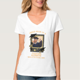 Camiseta Foto personalizada "Orgullosa Mamá de un graduado"