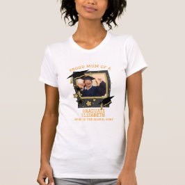 Camiseta Foto personalizada "Orgullosa Mamá de un graduado"