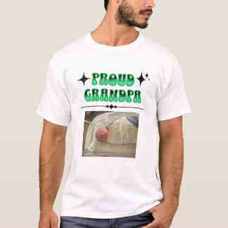 Camiseta Foto personalizada Orgulloso Estilo Retro Abuelo