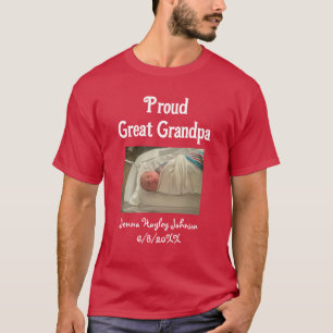 Camiseta Foto personalizada Orgulloso foto del abuelo