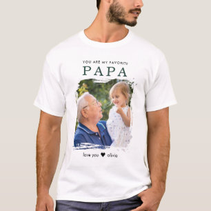 Camiseta Foto personalizada Papa favorito Abuelo personaliz