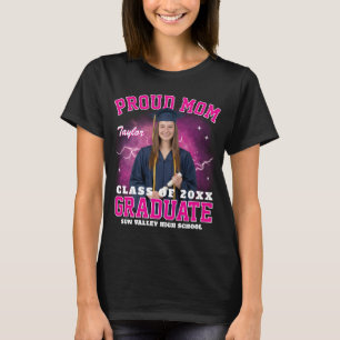 Camiseta Foto personalizada Proud Senior Mom Graduate Bootl