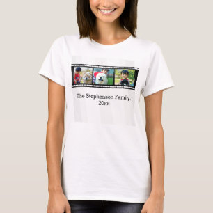 Camiseta foto personalizada tira de la película 3-Photo