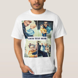 Camiseta Foto personalizada x4 y texto