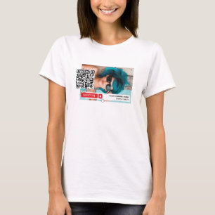 Camiseta Foto personalizada y código QR, Youtube - Vlogger