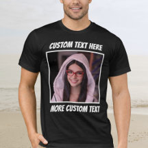 Foto personalizada y texto o nombre borde blanco