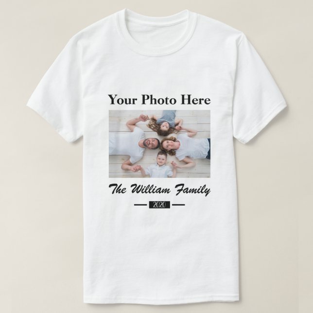 Camiseta Foto personalizado (Diseño del anverso)