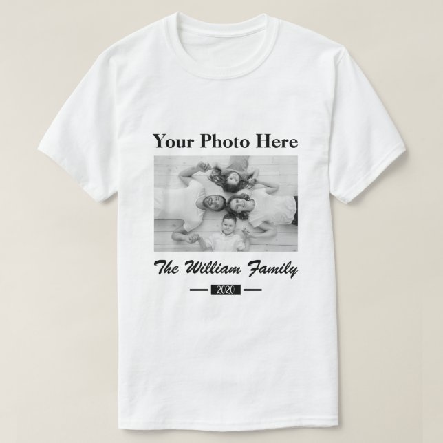 Camiseta Foto personalizado (Diseño del anverso)