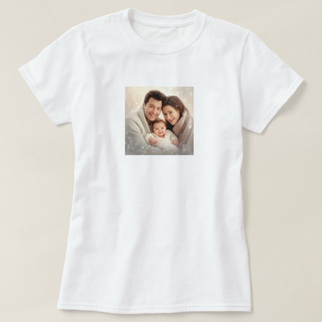 Camiseta Foto personalizado (Añadir su propia foto y/o text (Diseño del anverso)
