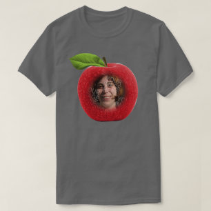 Camiseta Foto personalizado Apple Face