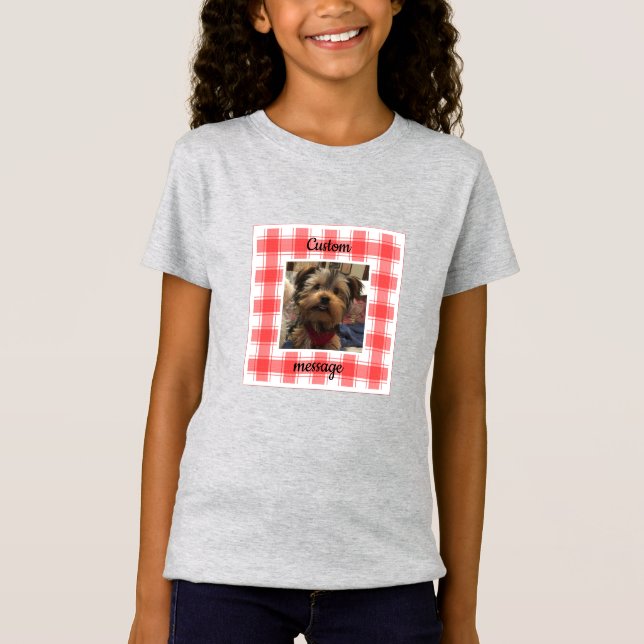 Camiseta Foto personalizado: comida para granja de campo ro (Anverso)