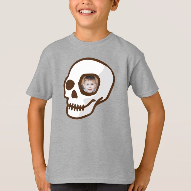 Camiseta Foto personalizado Día del Calavero de Halloween,  (Anverso)