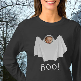 Camiseta Foto personalizado fantasma aterrador Halloween di