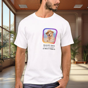 Camiseta Foto personalizado Instagram Influencer Mascota de