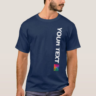 Camiseta Foto personalizado O Logo Aquí Añadir Mens De Text