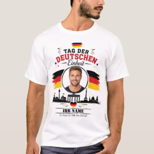 Camiseta Foto personalizado para el Día de la Unidad Aleman