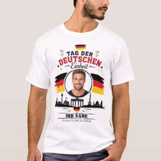 Camiseta Foto personalizado para el Día de la Unidad Aleman