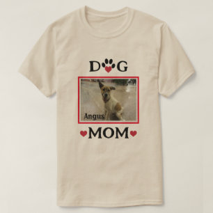 Camiseta Foto personalizado Perro Paw Con "Perro Mamá" De C