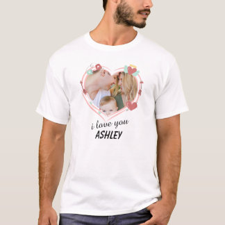 Camiseta Foto personalizado Te Amo