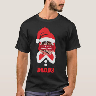 Camiseta Foto personalizado Texto de los Navidades de Santa