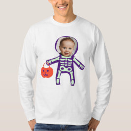 Camiseta Foto personalizado truco de Halloween o tratar esq