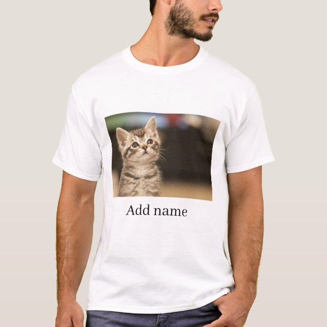 Camiseta Foto personalizado y nombre personalizado   (Anverso)