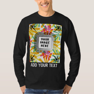 Camiseta Foto personalizado y texto Añadir Personalizable d