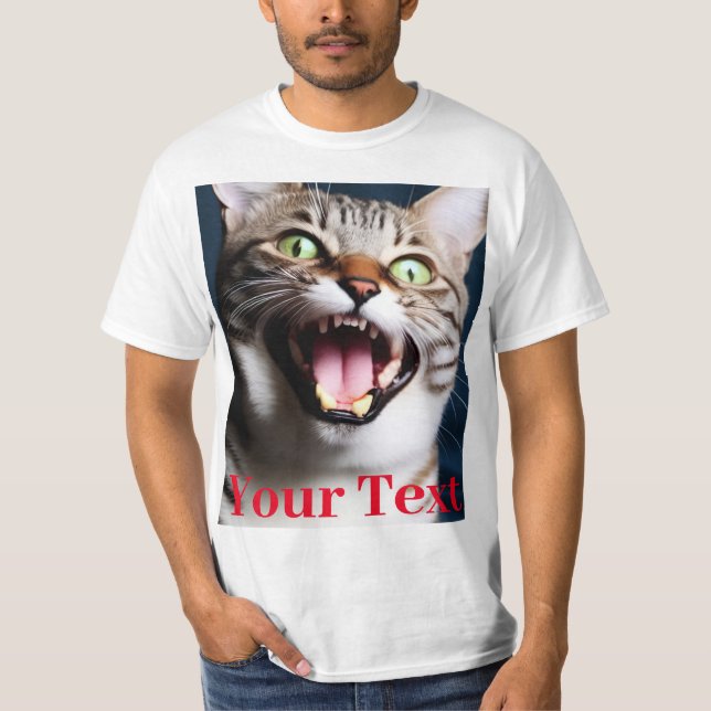 Camiseta Foto personalizado Y Texto Personalizado (Anverso)