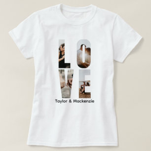 Camiseta Foto personalizado Y Texto Personalizado Amor