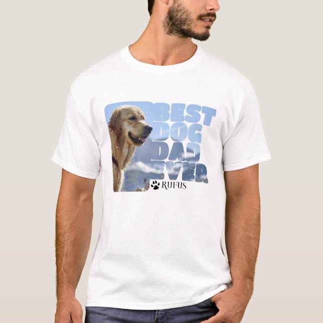 Camiseta Foto personalizado Y Texto Personalizados Mejor Pa (Anverso)