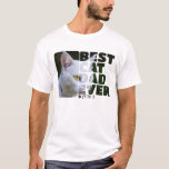 Camiseta Foto personalizado Y Texto Personalizados Mejor Pa<br><div class="desc">Camisetas de personalizado Photo and Text Personalized Best Cat Dad de Ricaso - agrega tu propia fotografía,  arte y texto a esta camiseta de personalizable - ideal para el día del padre o cualquier día</div>