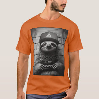 Camiseta Foto policial de perezoso No rápido No furioso
