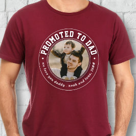 Camiseta Foto promocionada oficialmente a papá con tarjeta
