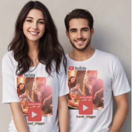 Camiseta Foto promocional de canal de Youtube