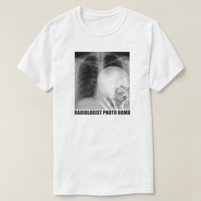 CAMISETA FOTO RADIOLOGISTA BOMBA (Diseño del anverso)