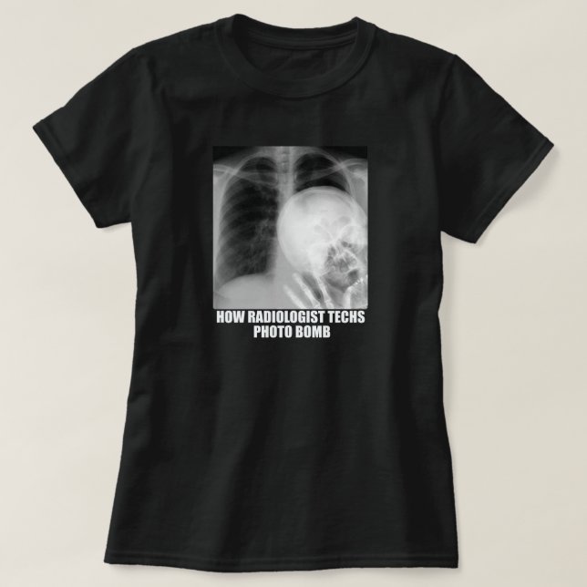 CAMISETA FOTO RADIOLOGISTA BOMBA (Diseño del anverso)
