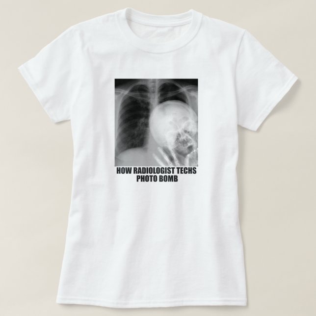 CAMISETA FOTO RADIOLOGISTA BOMBA (Diseño del anverso)