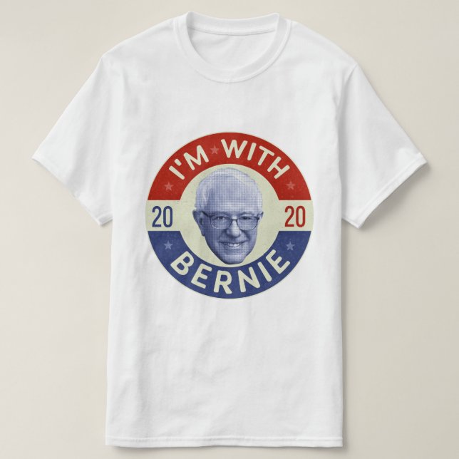 Camiseta Foto retro del presidente demócrata Bernie Sanders (Diseño del anverso)