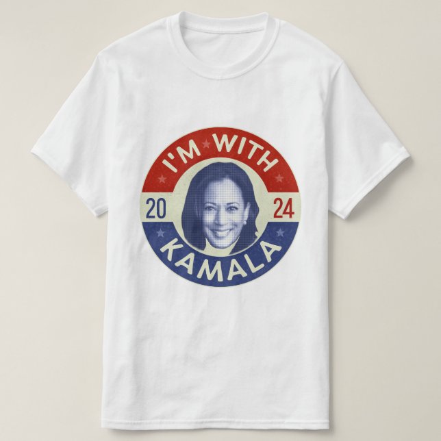Camiseta Foto retro del presidente demócrata Kamala Harris  (Diseño del anverso)