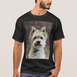 Camiseta Foto Terrier de perro personifica el algodón