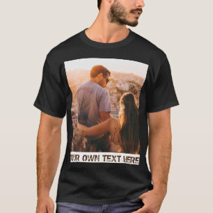 Camiseta Foto vertical y texto Personalizado