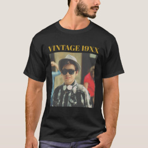 Camiseta Foto Vintage Personalizada Cumpleaños Año de Nacim