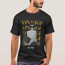 Foto Vintage Personalizada Texto Retro Personaliza