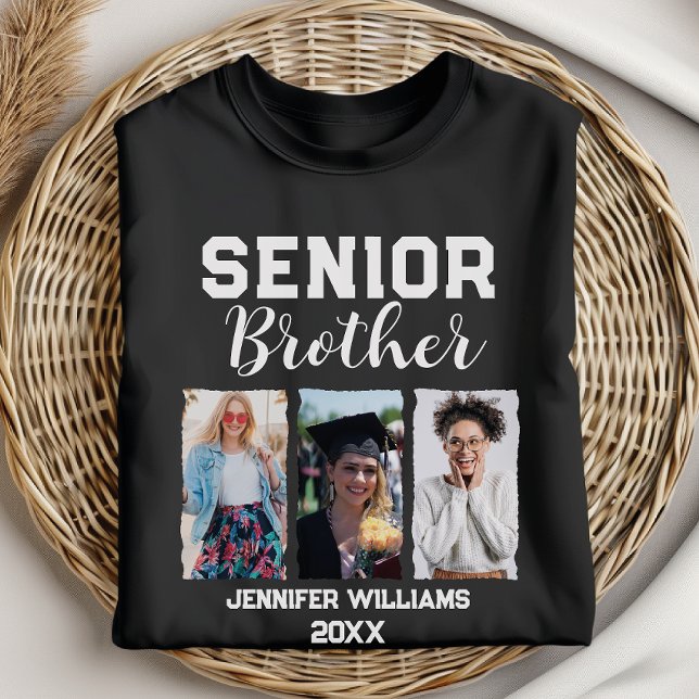 Camiseta Foto y nombre de personalizado de graduación de He (Subido por el creador)