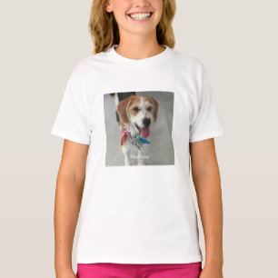 Camiseta Foto y nombre del mascota