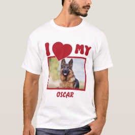 Camiseta Foto y nombre del Mascota personalizado