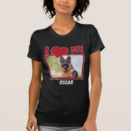 Camiseta Foto y nombre del Mascota personalizado
